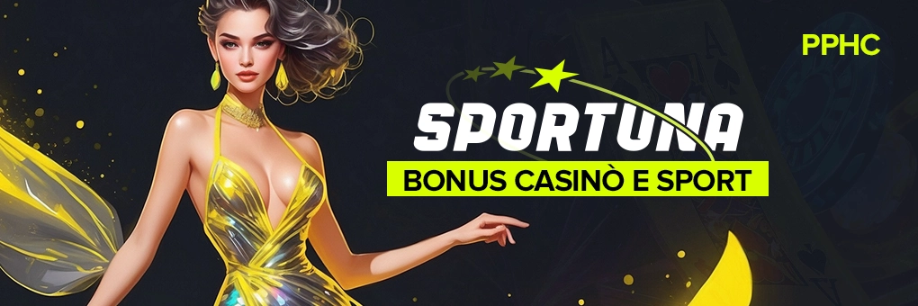 bonus di casinò e sport su Sportuna